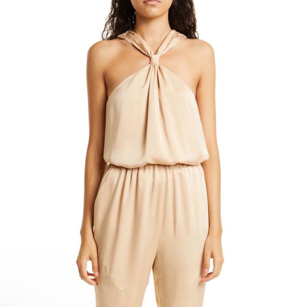 Ramy Brook Beige Halter Top